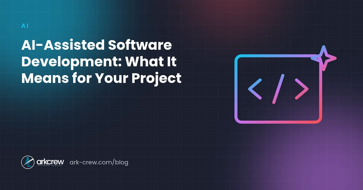 Code editor with an AI spark icon, illustrating AI-assisted software development