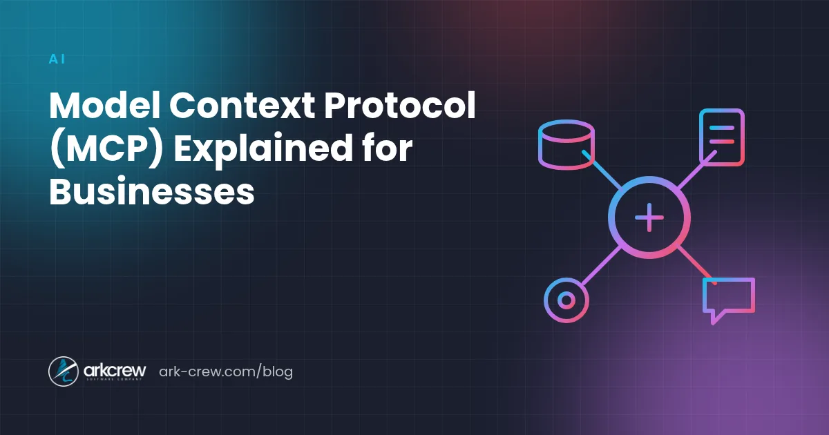 AI hub connected to database, document and tool icons, illustrating the Model Context Protocol